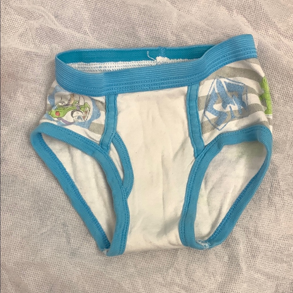 Blue and White Underwear with Turquoise Trim